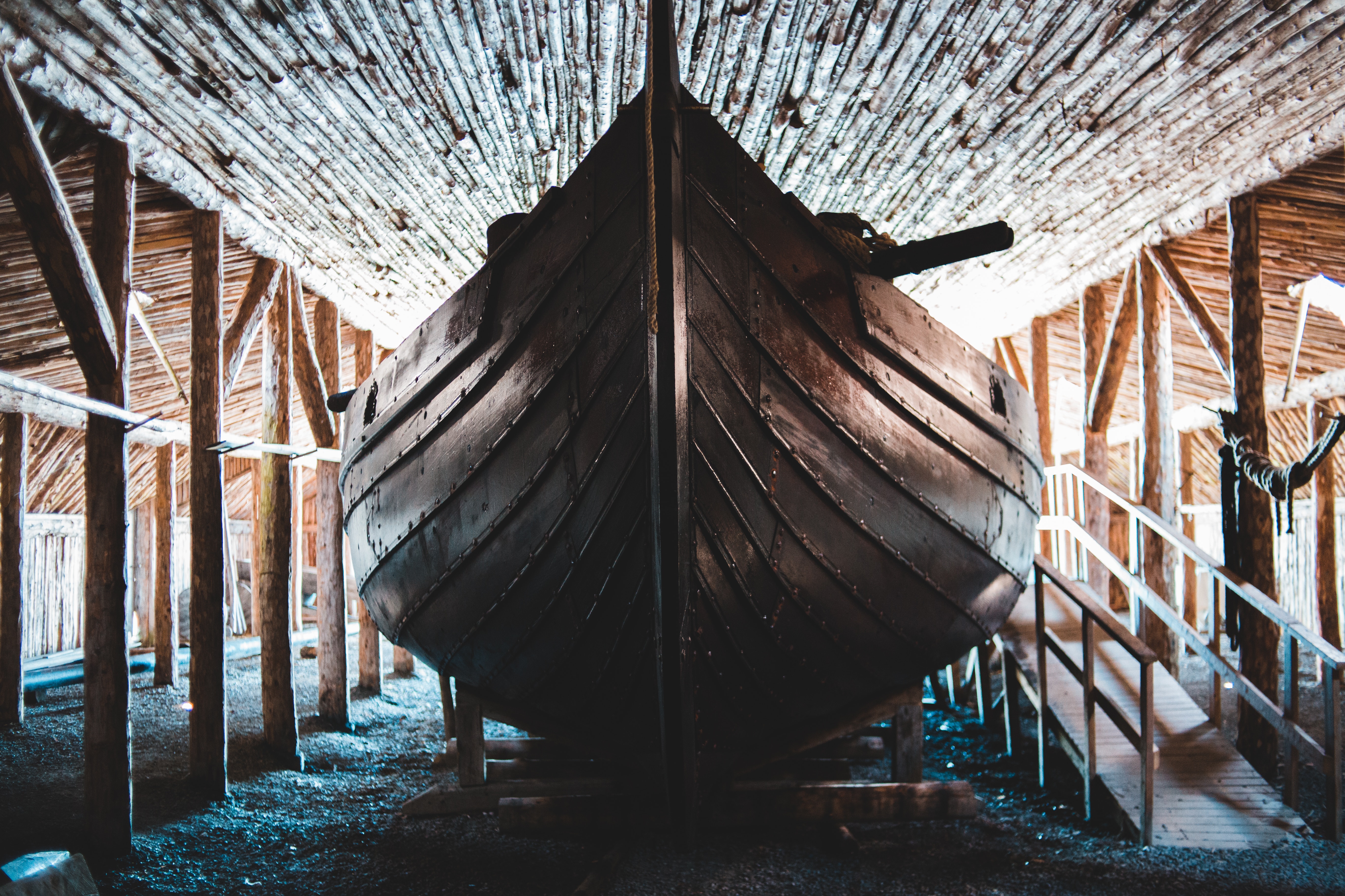 Barco vikingo. Museo de Oslo.
