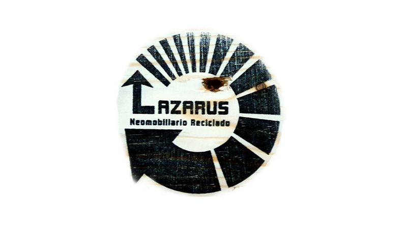 Lazarus neomobiliario reciclado logo