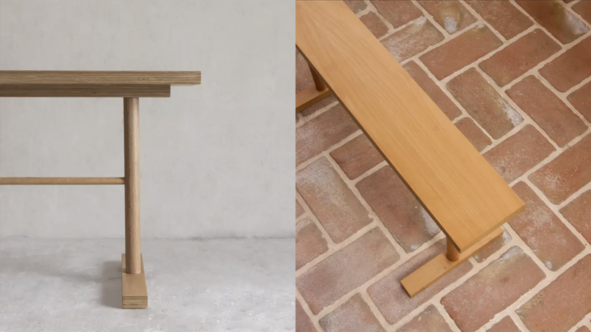 TORI es una pieza fabricada en contrachapado de abedul inspirada en los pórticos tradicionales japoneses llamados torii