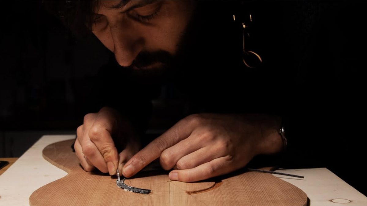 David Duyos en pleno proceso creativo.